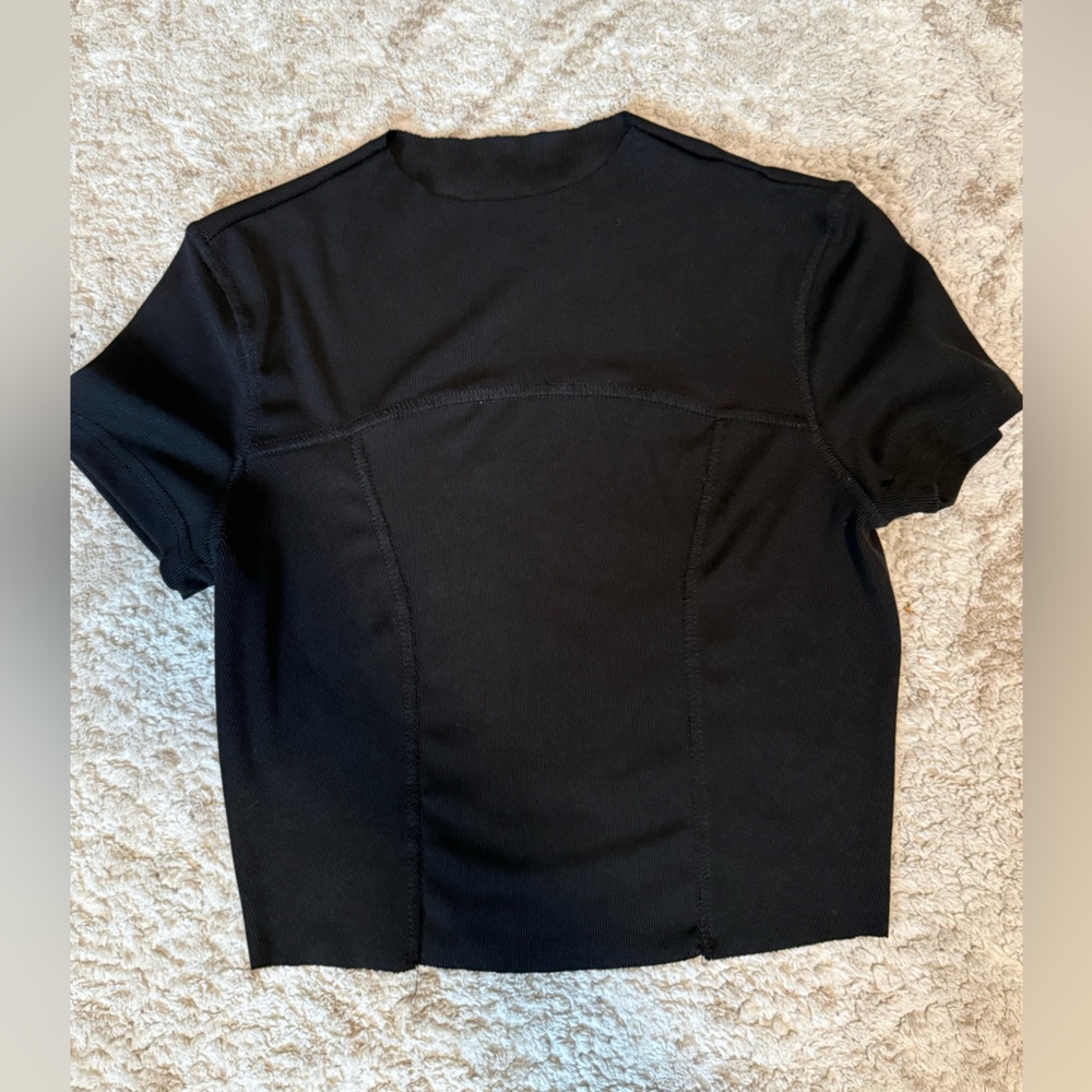 Black crop top